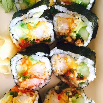 Sushi Fuku - Craig Street roll - tempura shrimp was the best part - Sushi Bars Near Me - Pittsburgh, Pennsylvania