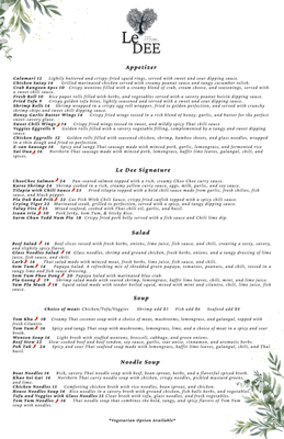 Menu photo 7 Le Dee Thai Cuisine Chino Hills, CA Menu photo 7 Le Dee Thai Cuisine Chino Hills, CA