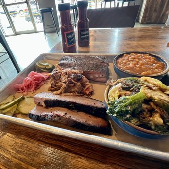 Texas Jack's Barbecue - Meat Sampler w/ BBQ sauces - Barbeque Near Me - Arlington, Virginia Texas Jack's Barbecue - Meat Sampler w/ BBQ sauces - Barbeque Near Me - Arlington, Virginia