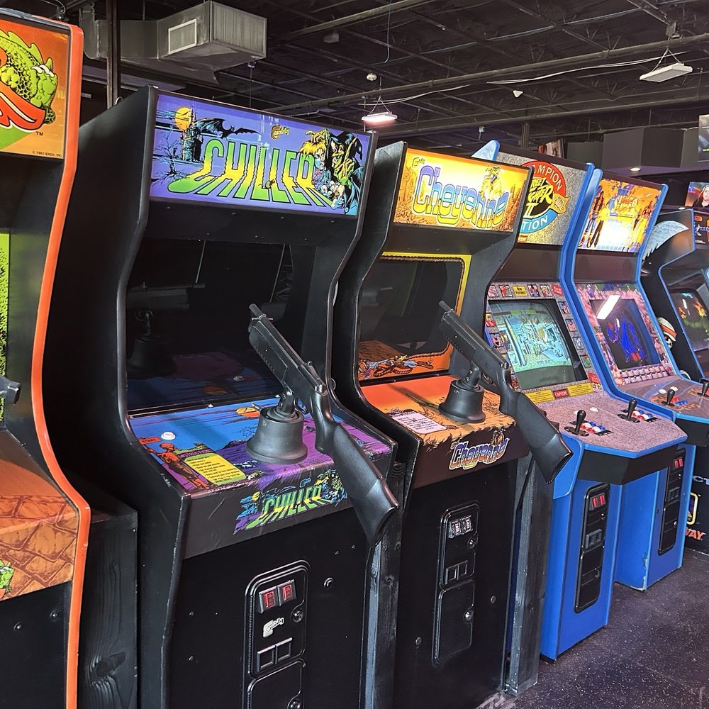 Push Start Play - Rare shooters including the infamous "Chiller." - Arcades Near Me - Lewisville, Texas Push Start Play - Rare shooters including the infamous "Chiller." - Arcades Near Me - Lewisville, Texas