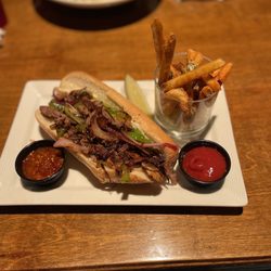 Maggiore's - Philly cheesesteak with a la carte fries
