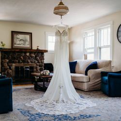 Poplar Hill - The living room in our Carriage House, and the social center of the bridal suite.