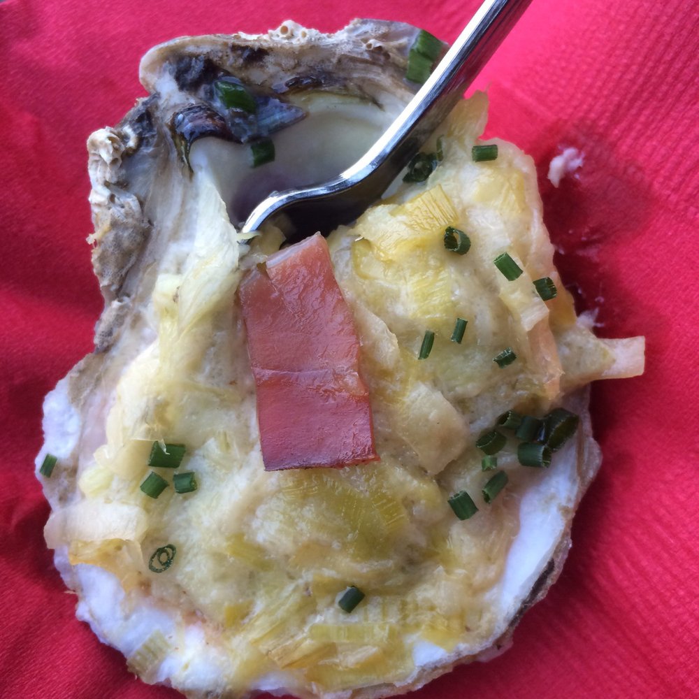The Legends Series - Roasted Oyster with creamed leeks and country ham from 29 South - Party & Event Planning Near Me The Legends Series - Roasted Oyster with creamed leeks and country ham from 29 South - Party & Event Planning Near Me