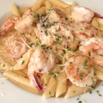 Sandbar & Grill - Penne Alfredo with prawns and scallops. You can see they don't skimp on the shrimp. Lol - Seafood Near Me - Monterey, California Sandbar & Grill - Penne Alfredo with prawns and scallops. You can see they don't skimp on the shrimp. Lol - Seafood Near Me - Monterey, California