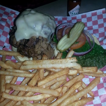 Cunningham's Journal on the Bricks - Brisket and sausage topped burgers - Bars Near Me - Kearney, Nebraska