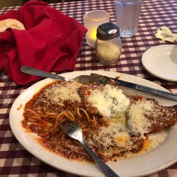 Pizzuto's - Chicken Parmesan with a fantastic rockfort dressing. Great food