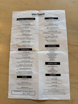 Menu photo 2 Von Trapp Brewing Bierhall Restaurant Stowe, VT Menu photo 2 Von Trapp Brewing Bierhall Restaurant Stowe, VT