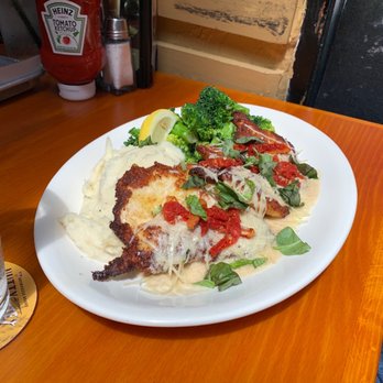 BJ's Restaurant & Brewhouse - Parmesan-Crusted Chicken - Pizza Near Me - La Mesa, California BJ's Restaurant & Brewhouse - Parmesan-Crusted Chicken - Pizza Near Me - La Mesa, California