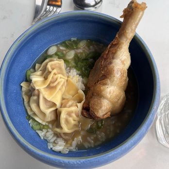 Grey Ghost - Duck dish. Waitress said it was a play on lemon rice soup. - American Near Me - Detroit, Michigan Grey Ghost - Duck dish. Waitress said it was a play on lemon rice soup. - American Near Me - Detroit, Michigan