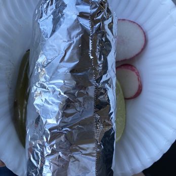 Tacos Garcia - Burritos with two meats. Served with a lime, radish, and roasted Serrano - Food Trucks Near Me - Yountville, California Tacos Garcia - Burritos with two meats. Served with a lime, radish, and roasted Serrano - Food Trucks Near Me - Yountville, California