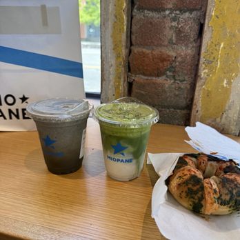 Miopane - black sesame einspanner, matcha cloud - Bakeries Near Me - Pasadena, California