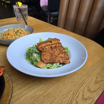 Station 16 - Ceasar with Salmon . We thru it away. Horrible. - Seafood Near Me - Sacramento, California Station 16 - Ceasar with Salmon . We thru it away. Horrible. - Seafood Near Me - Sacramento, California
