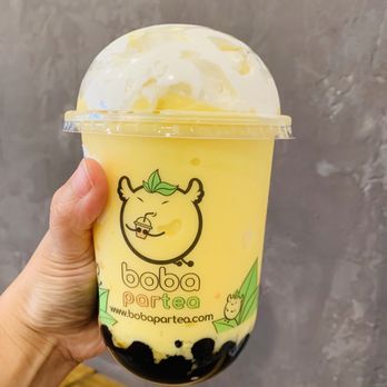 Boba ParTea - Mango tango smoothie with tapioca & whipped cream - Bakeries Near Me - Baton Rouge, Louisiana