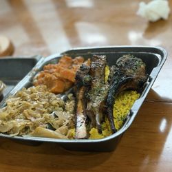Lamb Chops, cabbage, candied yams(sweet potatoes)!!!