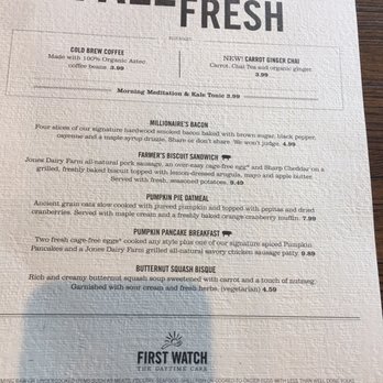 First Watch - Seasonal menu - Breakfast & Brunch Near Me - Cypress, Texas