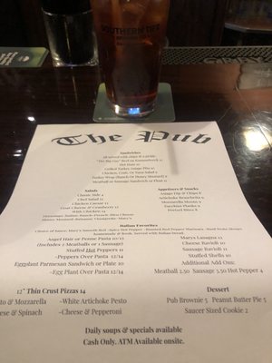 Menu photo 1 The Pub Jamestown, NY