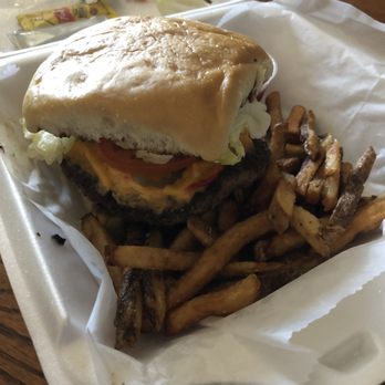 The Green Beetle - Pimento Cheese Burger & fries - American Near Me - Memphis, Tennessee