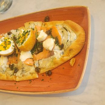Mia's - Lox pizza - Mediterranean Near Me - Solana Beach, California Mia's - Lox pizza - Mediterranean Near Me - Solana Beach, California