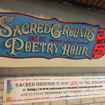 Sacred Grounds Coffee House - Poetry hour Wednesday nights - Coffee & Tea Near Me - San Francisco, California Sacred Grounds Coffee House - Poetry hour Wednesday nights - Coffee & Tea Near Me - San Francisco, California