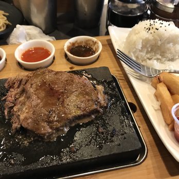 Red Flame - Nada flavor ribeye steak. The rice is dry. The French fries is ok. - Hot Pot Near Me - Westminster, California Red Flame - Nada flavor ribeye steak. The rice is dry. The French fries is ok. - Hot Pot Near Me - Westminster, California