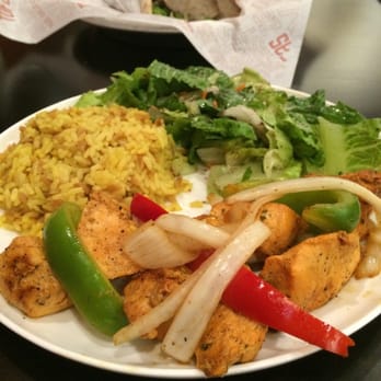 Tofas Mediterranean Grill - Chicken kebob plate yummy! - Mediterranean Near Me - Clovis, California