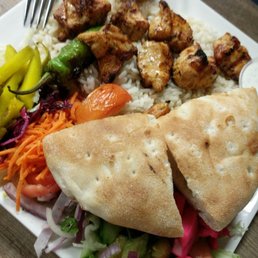 Chicken kebab dinner Chicken kebab dinner
