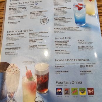 IHOP - Beverage menu - Breakfast & Brunch Near Me - Pigeon Forge, Tennessee IHOP - Beverage menu - Breakfast & Brunch Near Me - Pigeon Forge, Tennessee