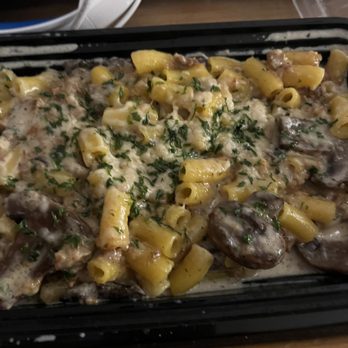 ARTIPASTA - Maccheroni (egg pasta) Creamy Sausage and Mushrooms - Italian Near Me - Austin, Texas