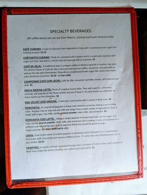 Menu photo 5 Campesino Coffee House Houston, TX Menu photo 5 Campesino Coffee House Houston, TX