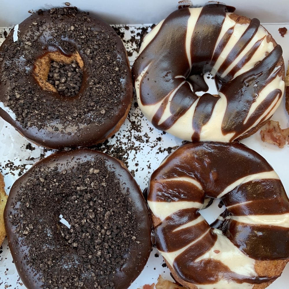 Duck Donuts - Oreo (left) & peanut butter - Desserts Near Me - Bristow, Virginia