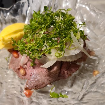RAÓ RESTAURANT - Roast Beef with Mustard Ice Cream - Mediterranean Near Me - Barcelona, B RAÓ RESTAURANT - Roast Beef with Mustard Ice Cream - Mediterranean Near Me - Barcelona, B