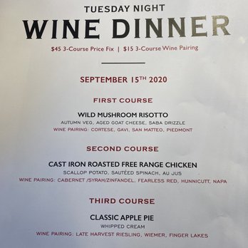 Tellers An American Chophouse - Tuesday Night Wine Dinner Menu - Steakhouses Near Me - Islip, New York Tellers An American Chophouse - Tuesday Night Wine Dinner Menu - Steakhouses Near Me - Islip, New York