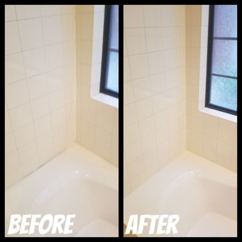 Grout 911 - Bathtub old caulking removal and replaced with new caulking. - Grout Services Near Me