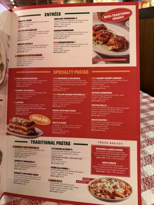 Menu photo 1 Buca di Beppo Italian Restaurant Huntington Beach, CA Menu photo 1 Buca di Beppo Italian Restaurant Huntington Beach, CA