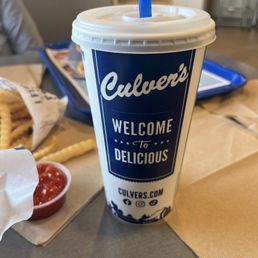 Culver's cup and lunch Culver's cup and lunch