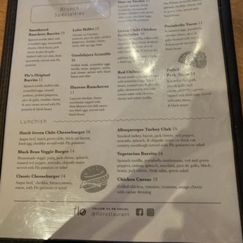 Flo - Menu Dec 2021 brunch - Breakfast & Brunch Near Me - Chicago, Illinois