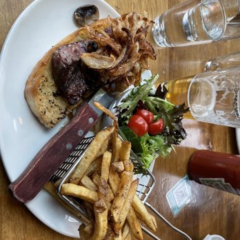 Elk & Oarsman - Steak Sandwich - Canadian (New) Near Me - Banff, Alberta Elk & Oarsman - Steak Sandwich - Canadian (New) Near Me - Banff, Alberta