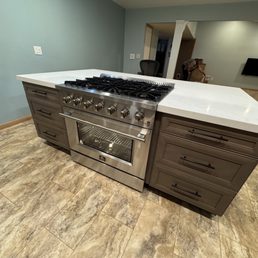 New stove in new large island