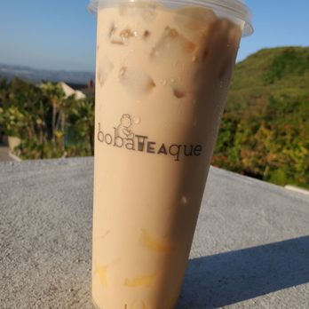 bobaTEAque - Ceylon black tea with egg pudding (regular sweet). Delicious! - Bubble Tea Near Me - Orange, California bobaTEAque - Ceylon black tea with egg pudding (regular sweet). Delicious! - Bubble Tea Near Me - Orange, California