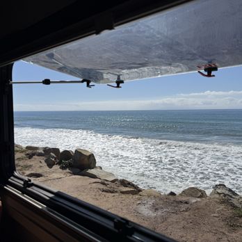 Rincon Parkway Campground - View from inside the RV - Campgrounds Near Me - Ventura, California Rincon Parkway Campground - View from inside the RV - Campgrounds Near Me - Ventura, California