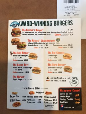 Menu photo 5 Farmer Boys Escondido, CA