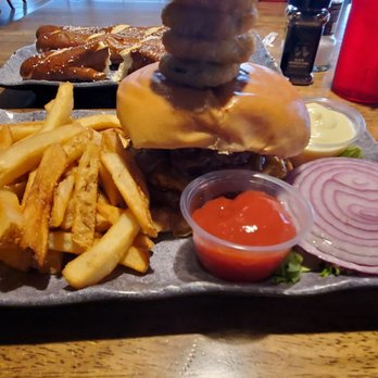 Bailey's Bar & Grille - Whiskey Bourbon Shortrib Burger - American Near Me - Townsend, Massachusetts Bailey's Bar & Grille - Whiskey Bourbon Shortrib Burger - American Near Me - Townsend, Massachusetts