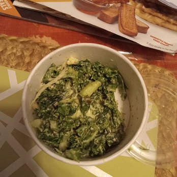 Honeymoon Chicken - Kale Blue Cheese Slaw ( half eaten) - Chicken Shop Near Me - Washington, DC, District of Columbia