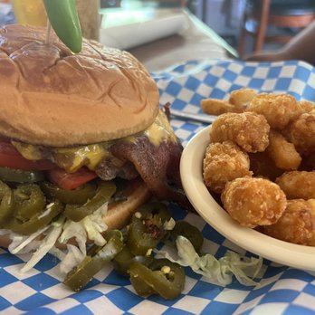 Richter's Antler Cafe - Cheeseburger and tater tots - American Near Me - Spring Branch, Texas Richter's Antler Cafe - Cheeseburger and tater tots - American Near Me - Spring Branch, Texas
