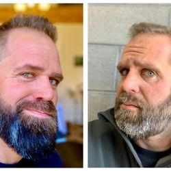 Rigby Barber Stylist Shop - A picture is worth 1000 words, right? Left=Normal Right=Rigby Barbershop