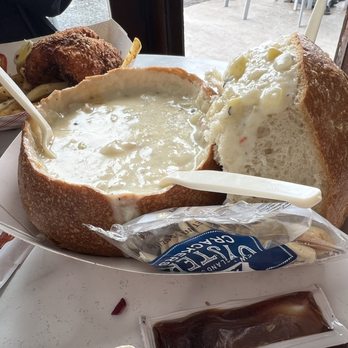Frankie's Crab Stand - Clam chowder... garlic?? Cool name for place and food but doesn't pack the punch I was hoping to have... - Seafood Near Me - San Francisco, California Frankie's Crab Stand - Clam chowder... garlic?? Cool name for place and food but doesn't pack the punch I was hoping to have... - Seafood Near Me - San Francisco, California