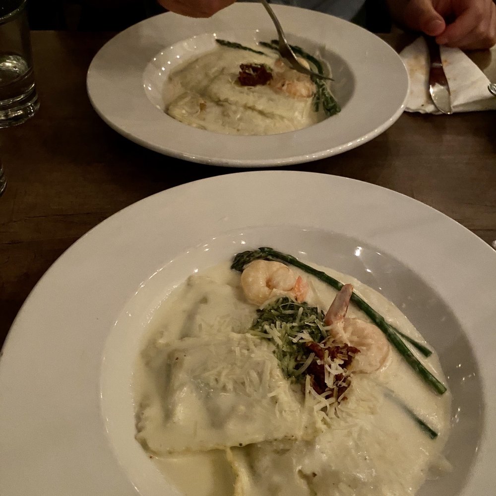 Washington Avenue Grill - Lobster ravioli split into 2 - Seafood Near Me - White Rock, British Columbia Washington Avenue Grill - Lobster ravioli split into 2 - Seafood Near Me - White Rock, British Columbia