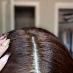 Luxe Aesthetika Beauty Lounge - The roots are different in color from the rest of the hair, there is a dark centimeter and then another lighter color