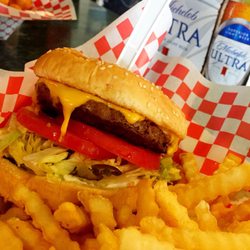 Cheeseburger Baby! Damn good bars food up in here!