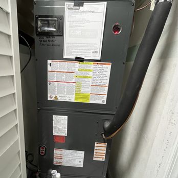 Premier Frost - Relocated air handler from attic space to a storage closet. Installation went beautifully. 3.5 ton Daikin heat pump. Call Today! - Heating & Air Conditioning/HVAC Near Me Premier Frost - Relocated air handler from attic space to a storage closet. Installation went beautifully. 3.5 ton Daikin heat pump. Call Today! - Heating & Air Conditioning/HVAC Near Me